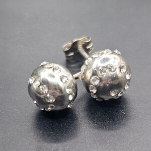 Zirconia Orb Earrings